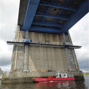 Plate-forme de travail d'escalade de mât de grande hauteur grimpeur de mât d'échafaudage électrique pour le travail de façade de bâtiment de mur rideau - Product Image 5