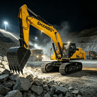 Excavatrice sur chenilles de 76 tonnes, 567 kW, avec godet de 4,5-5,5 m³ pour les travaux miniers et de terrassement de grande envergure