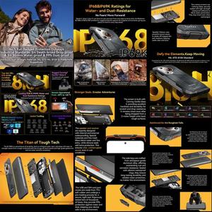 Mới nhất Blackview BL7000 điện thoại gồ ghề mạng: 5g, NFC, OTG (Cam) 8GB + 256GB mới đến 5g NFC điện thoại Android không thấm nước - Product Image 3