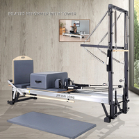 Machine de Pilates Reformer Direct Usine avec Demi-Tourneuse en Alliage d'Aluminium, Équipement de Yoga et de Fitness pour la Maison, le Studio et la Salle de Sport