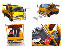 Camion de marquage routier automatique thermoplastique de grande taille avec moteur diesel de 37 kW, machines haute performance à vendre