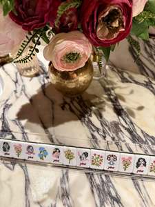 Jeu de Mahjong Américain 3 Niveaux en Acrylique Blanc, Motif Floral Rose Cœur, 160 Tuiles, Design Personnalisé, Style Rétro Soap Opera pour Femmes - Product Image 5