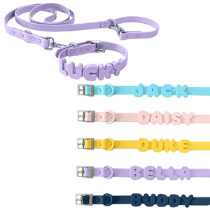 Proveedor de Fábrica de Colores Personalizados, Letras del Alfabeto <span class=keywords><strong>DIY</strong></span>, 26 Letras, Dijes de Silicona Suave Impermeables para Collares y Correas de Perro Personalizados - Product Image 3