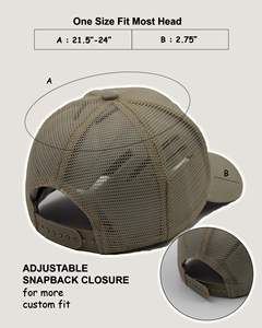 <b>Khaki</b> Mesh Baseball Cap Breathable Summer 6/5 Panel Quick-Drying Outdoor Sports Custom Logo Sporty Caps Men - Product Image 3