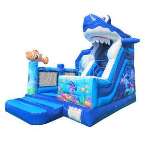 Castillo Inflable Comercial con Tobogán de Tiburón, Casa de Brinco, Inflables en Venta - Product Image 3