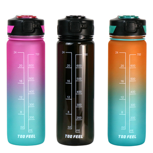 Borraccia Grande in Tritan Senza BPA da 32oz con Indicatore del Tempo, Bottiglia d'Acqua Ecologica Motivazionale da 1000ML <span class=keywords><strong>per</strong></span> Fitness - Product Image 4