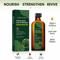 Huile capillaire nourrissante à base de plantes Usman Grass Oriental Arborvitae Leaf pour le soin des cheveux, renforcement du cuir chevelu, 120 ml, OEM ODM