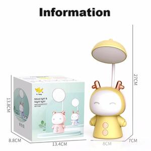 Portable Cute Desk Lamp Usb Rechargeable Dimmable Study <b>Table</b> Lamp <b>Bedside</b> Led Night Light for Reading Work Kids Birthday Gift - Product Image 6