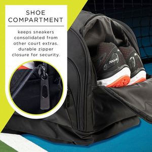 Muestra gratuita: Mochila deportiva para pickleball, bolsa para palas de pickleball, bolsas deportivas para 3-4 raquetas, bolsa para palas de tenis - Product Image 5