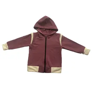 Desain baru pakaian katun terry Prancis bayi uniseks jaket Hoodie mantel bayi jaket anak perempuan & pakaian luar