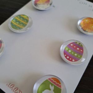Kit de Peinture Diamant Personnalisé pour Pâques, Style Abstrait, Imprimé sur Papier Aquarelle, Comprend un Autocollant pour Réfrigérateur et des Porte-clés - Product Image 4