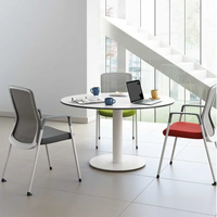 Chaise de tâche de maille certifiée par En1335 fixe pour le bureau de chaise d'ordinateur de salle de conférence de bureau
