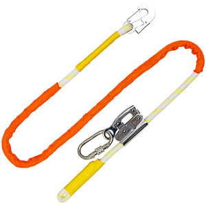 Lanière de sécurité robuste pour travaux en hauteur, protection antichute, polyester, résistance à la rupture 150 kg, boucle à connexion rapide en acier allié - Product Image 1