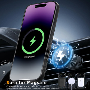 Étui magnétique en fibre de <span class=keywords><strong>carbone</strong></span> véritable pour <span class=keywords><strong>iPhone</strong></span> 18 Pro Max, <span class=keywords><strong>coque</strong></span> arrière en TPU pour <span class=keywords><strong>iPhone</strong></span> 17 Pro 16 15 14 13 <span class=keywords><strong>12</strong></span> LM167 - Product Image 4