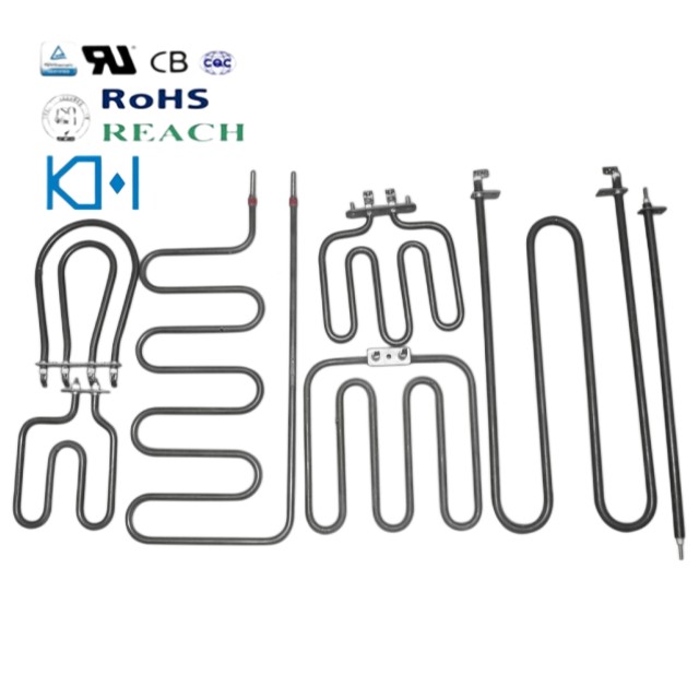 Tubo de calefacción tubular con aletas, elementos de calefacción de acero inoxidable tipo U W I