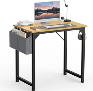 New Design High Quality Home Office Furniture Space Saving Industrial Wood Metal Frame PC Computer Desk
