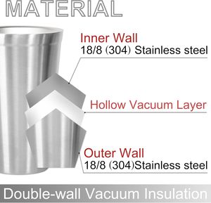 <b>Double</b> <b>Walled</b> SUS304 8oz 12oz 16oz BBQ Adult Eco-Friendly with Straw Hand Grip Drinking Cup Beer <b>Mug</b> Tumbler - Product Image 3