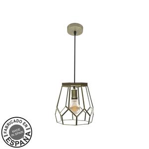 Piccolo lampadario a sospensione 1xE27 in pelle, dimensioni 20x20 cm, ideale per ambientare gli spazi e fornire luce. - Product Image 1