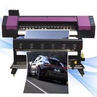 Imprimante jet d'encre éco-solvant Qucor Double I3200 DX5 automatique neuve pour bannières, papier et œufs multicolores