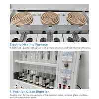 Six Position Crude Fiber Analyzer Fiber Analyzer Crude Fiber Testing Equipment Advanced Automatic Laboratory Testing Instrument