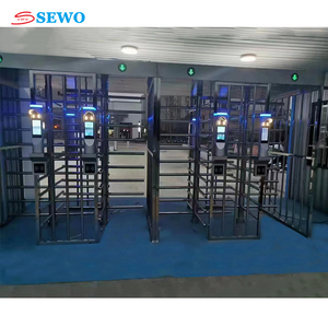 SEWO High Security Full Height Turnstile Bi-directional Barrier Gate Biometric Pedestrian <strong>Access</strong> <strong>Control</strong> - Product Image 4