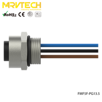 Konektor Kabel Video Orca M12 4 Pin IP67 Otomotif Wanita, Model M8, Pemasangan Panel Depan 7/8 Inci, Langsung dari Pabrik Marvtech
