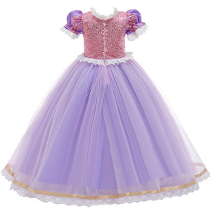 Bambina <span class=keywords><strong>Disney</strong></span> principessa Costume Sophia <span class=keywords><strong>Disney</strong></span> principessa Halloween Deluxe poliestere vestire per bambini film Cosplay Party - Product Image 3