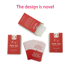 Tùy chỉnh in thẻ trò chơi màu đỏ dành cho người lớn Amour mối quan hệ nói chuyện Thẻ Câu hỏi trò chơi - Product Image 3