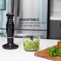 Mixeur Plongeant Commercial Portable Multifonctionnel 300W à Moteur Électrique en Cuivre Pur, Vitesse Variable, Idéal pour la Maison et l'Hôtel - Meilleures Ventes