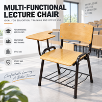 Ensemble bureau et chaise double pour étudiants, mobilier scolaire, table de classe avec crochet de rangement