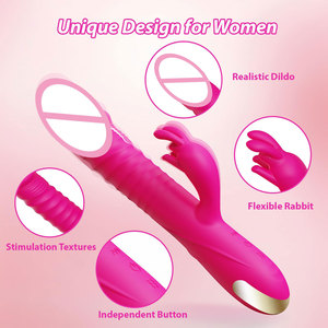 Estimulador de Clítoris de Silicona Recargable por USB, Vibrador de Punto <span class=keywords><strong>G</strong></span>, Vibrador de Empuje Rápido, Juguetes Sexuales para Mujeres y Parejas - Product Image 4