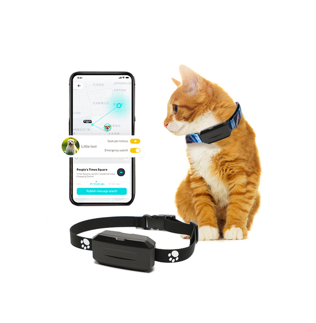 Real-time Location Alarm Health Step Historical Tracking Device Geo Fence 4G GPS Tracker Pets Cat Dog Collar