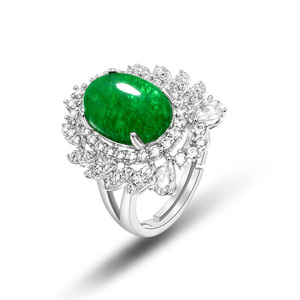 EXITOSO <strong>Emerald</strong> Luxury African <strong>Jewelry</strong> <strong>Sets</strong> for Women Wedding Party Zircon Crystal Dubai Bridal <strong>Jewelry</strong> <strong>Set</strong> Gift - Product Image 5