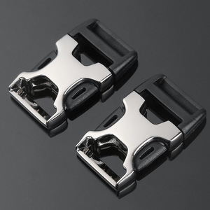 Hebilla de Liberación Lateral de 20 mm, Aleación Plateada, Accesorios Duraderos para Bolsos - Product Image 3