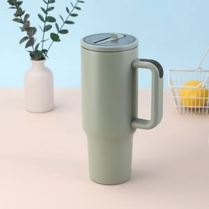 40oz H5.0 Handle <b>Travel</b> Car Tumbler Stainless Vacuum <b>Mug</b> Lid Straw Non-Slip ODM Custom Brand - Product Image 4