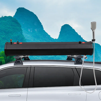 CYEN Facile à assembler Absorbe la lumière du soleil Grande capacité 30L Réservoir d'eau octogonal en PVC pour toit de voiture Douche de route en plein air Douche de camping