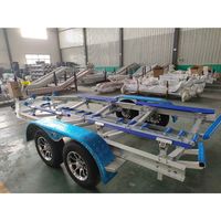 Remorque pour bateau en aluminium de 6 m, remorque pour embarcation, remorque pour bateau pneumatique