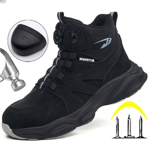 Rotating Button <b>Men</b> <b>Work</b> Boots Anti-smash Anti Puncture Security <b>Work</b> Sneakers Protection Boots Safety <b>Shoes</b> <b>Men</b> Steel Toe <b>Shoe</b> - Product Image 5