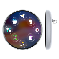Pantalla Táctil LCD HD de 1.1.85 Pulgadas, Insignia Electrónica Inteligente con Control por Aplicación, Foto y Video Personalizados para Uso en Exteriores