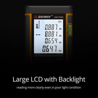 Digital Laser Ruler Handheld Precision Range Measuring Instrument Rechargeable Indoor Length Tester Equipment