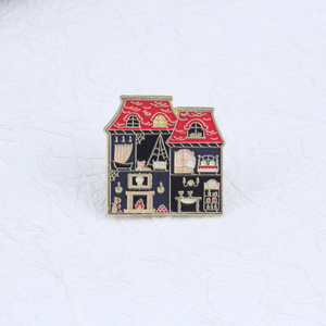 Maison hantée de <span class=keywords><strong>Ghost</strong></span> <span class=keywords><strong>Town</strong></span> Personnalité effrayante d'Halloween Insigne en alliage unique, épingle en émail. Épingles de sac à dos, etc. - Product Image 5