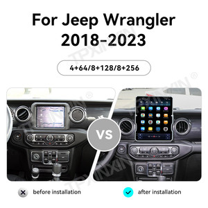 安卓13吉普牧马人2018-2023汽车收音机全球定位系统Carplay导航多媒体播放器耳机收音机录音机 - Product Image 2