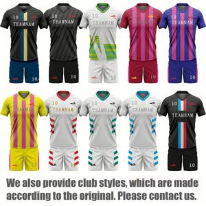 كرة القدم فارغة Uniforme كرة القدم Femenil الجملة الأزياء الرجعية مخصص ملابس رياضية الرجال ملابس كرة القدم - Product Image 3