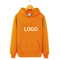 Sweat-shirts à capuche unisexes en coton 100% de haute qualité, 250 grammes, style décontracté ample, couleur unie, logo personnalisé en gros