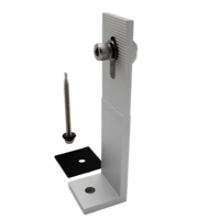 Kits de montage de panneaux solaires en aluminium de 165mm avec des performances fiables et durables