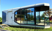 Nouvelle Maison Capsule Spatiale Préfabriquée de Luxe à Structure en Acier Moderne, Conception Respirante pour Chambre et Bureau