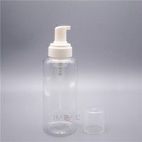 Bouteille de distributeur de mousse PET transparente bouteille de pompe moussante de lavage de visage 500ml