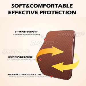 Coussin de tête en mousse à mémoire de forme pour voiture, supports de siège en cuir, ensemble de coussins de dossier réglables, appui-tête auto, coussins lombaires - Product Image 5