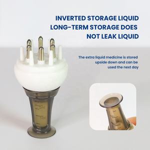 Cabezal aplicador de Minol para el cuero cabelludo, Bola de aceite esencial, masaje, 1ml, suero Dil para aplicación de excavación, peine guía para el cabello, masaje para el cuidado del cuero cabelludo, Brus - Product Image 2