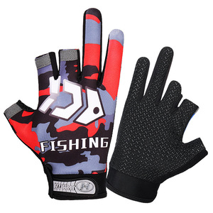 Gants de pêche à trois doigts, compatibles écran tactile, protection solaire estivale, antidérapants, pour sports de plein air, cyclisme, fitness, taille unique, tissu TR - Product Image 3